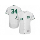 Men's Majestic Washington Nationals #34 Bryce Harper White Celtic Flexbase Authentic Collection MLB Jersey