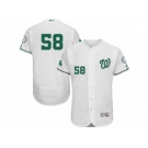 Men's Majestic Washington Nationals #58 Jonathan Papelbon White Celtic Flexbase Authentic Collection MLB Jersey