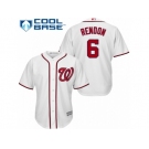 Men's Majestic Washington Nationals #6 Anthony Rendon Authentic White Home Cool Base MLB Jersey