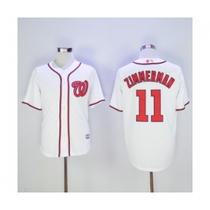 Men's Washington Nationals #11 Ryan Zimmerman Majestic White Cool Base Player Jersey