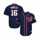 Men's Washington Nationals #16 Victor Robles Replica Navy Blue Alternate 2 Cool Base 2019 World Series Bound Baseball Jersey