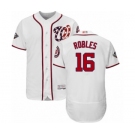 Men's Washington Nationals #16 Victor Robles White Home Flex Base Authentic Collection 2019 World Series Bound Baseball Jersey