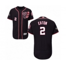Men's Washington Nationals #2 Adam Eaton Navy Blue Alternate Flex Base Authentic Collection 2019 World Series Bound Baseball Jersey