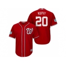 Men's Washington Nationals #20 Daniel Murphy 2017 Spring Training Cool Base Stitched MLB Jersey