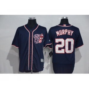 Men's Washington Nationals #20 Daniel Murphy Majestic Blue Cool Base Player Jersey