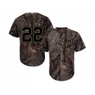 Men's Washington Nationals #22 Juan Soto Authentic Camo Realtree Collection Flex Base Baseball Jersey