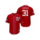 Men's Washington Nationals #31 Max Scherzer 2017 Spring Training Cool Base Stitched MLB Jersey