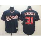 Men's Washington Nationals #31 Max Scherzer Replica Navy Blue Alternate 3 Cool Base Baseball Jersey