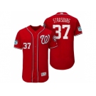 Men's Washington Nationals #37 Stephen Strasburg 2017 Spring Training Flex Base Authentic Collection Stitched Baseball Jersey
