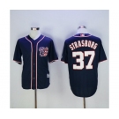Men's Washington Nationals #37 Stephen Strasburg Majestic Blue Cool Base Player Jersey