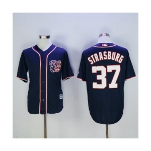 Men's Washington Nationals #37 Stephen Strasburg Majestic Blue Cool Base Player Jersey