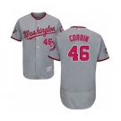 Men's Washington Nationals #46 Patrick Corbin Grey Road Flex Base Authentic Collection 2019 World Series Bound Baseball Jersey