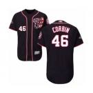 Men's Washington Nationals #46 Patrick Corbin Navy Blue Alternate Flex Base Authentic Collection 2019 World Series Bound Baseball Jersey