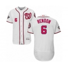 Men's Washington Nationals #6 Anthony Rendon White Home Flex Base Authentic Collection 2019 World Series Bound Baseball Jersey