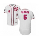 Men's Washington Nationals #6 Anthony Rendon White Home Flex Base Authentic Collection 2019 World Series Champions Baseball Jersey