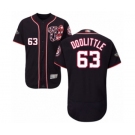 Men's Washington Nationals #63 Sean Doolittle Navy Blue Alternate Flex Base Authentic Collection 2019 World Series Bound Baseball Jersey