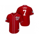 Men's Washington Nationals #7 Trea Turner 2017 Spring Training Cool Base Stitched MLB Jersey