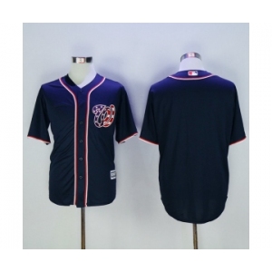Men's Washington Nationals Blank Majestic Blue Official Cool Base Team Jersey