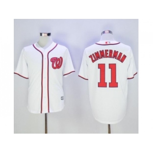 Washington Nationals #11 Ryan Zimmerman White New Cool Base Stitched MLB Jersey