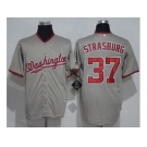 Washington Nationals #37 Stephen Strasburg Grey New Cool Base Stitched MLB Jersey