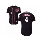 Washington Nationals #4 Howie Kendrick Navy Blue Flexbase Authentic Collection MLB Jersey