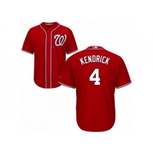 Washington Nationals #4 Howie Kendrick Replica Red Alternate 1 Cool Base MLB Jersey