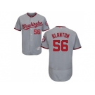Washington Nationals #56 Joe Blanton Grey Flexbase Authentic Collection Stitched MLB Jersey