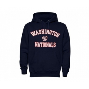 Washington Nationals Fastball Fleece Pullover Navy Blue MLB Hoodie