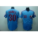 mlb expos #30 raines blue