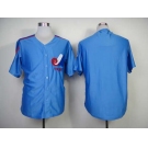 mlb jerseys montreal expos blank blue