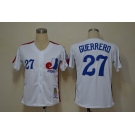 mlb montreal expos #27 guerrerd white throwback