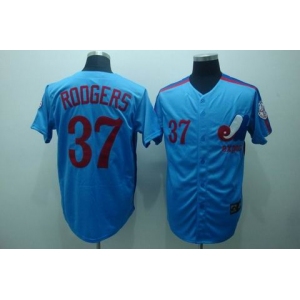 mlb montreal expos #37  rodgers m&n blue