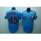 mlb montreal expos #45  martinez m&n blue