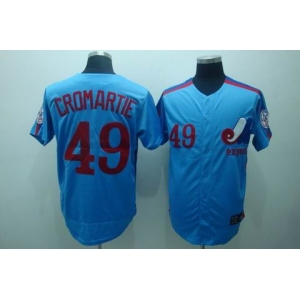 mlb montreal expos #49  cromartie m&n blue