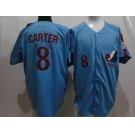 mlb montreal expos #8 carter 1982 m&n blue