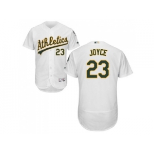 Men Oakland Athletics #23 Matt Joyce White Flexbase Authentic Collection Stitched MLB Jersey