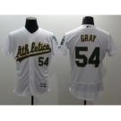 Men Oakland Athletics #54 Sonny Gray Majestic White Flexbase Authentic Collection Player Jersey