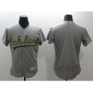 Men Oakland Athletics Blank Majestic Gray Flexbase Authentic Collection Team Jersey