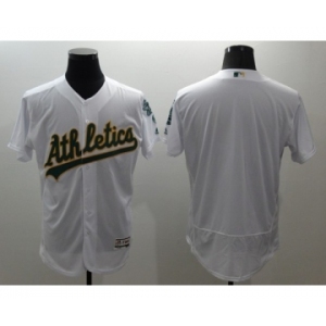Men Oakland Athletics Blank Majestic White Flexbase Authentic Collection Team Jersey