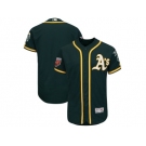 Men Oakland Athletics Customized Majestic Green 2018 Spring Training Flex Base Team Jersey