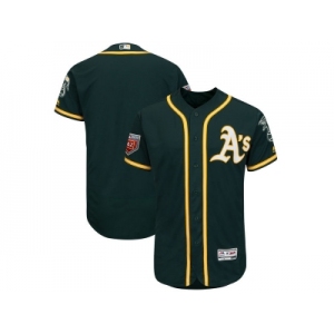 Men Oakland Athletics Customized Majestic Green 2018 Spring Training Flex Base Team Jersey