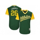 Men's 2017 Little League World Series Athletics #26 Matt Chapman Chappy Green Jersey