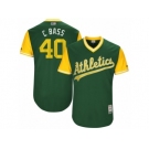 Men's 2017 Little League World Series Athletics #40 Chris Bassitt C Bass Green Jersey