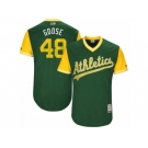 Men's 2017 Little League World Series Athletics #48 Daniel Gossett Goose Green Jersey