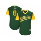 Men's 2017 Little League World Series Athletics #8 Jed Lowrie Jed Green Jersey