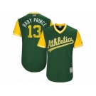 Men's 2017 Little League World Series Athletics Bruce Maxwell #13 Baby Prince Green Jersey