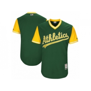 Men's 2017 Little League World Series Oakland Athletics Green Jersey