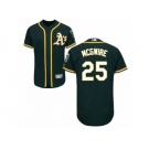 Men's Majestic Oakland Athletics #25 Mark McGwire Green Flexbase Authentic Collection MLB Jersey