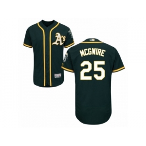 Men's Majestic Oakland Athletics #25 Mark McGwire Green Flexbase Authentic Collection MLB Jersey