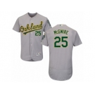 Men's Majestic Oakland Athletics #25 Mark McGwire Grey Flexbase Authentic Collection MLB Jersey